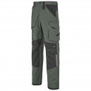 Pantalon de Travail Homme Bicolore Kaki / Gris Charcoal - ADOLPHE LAFONT