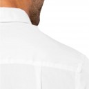 Zoom Dos Chemise Service Homme Manches Longues Sans Repassage Blanc - KARIBAN
