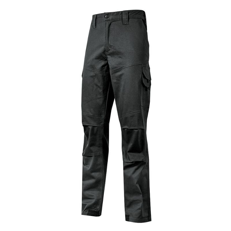Pantalon de Travail Homme Guapo Coton Stretch Noir Charbon - U-POWER