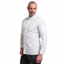 veste de cuisine Berto de Robur avec poche poitrine et bouton fermeture visible