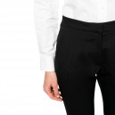 Zoom sur la matière du pantalon noir de la marque Kariban
