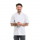 Veste de cuisine ajusté blanche à manche courtes Turnip RSE Lafont