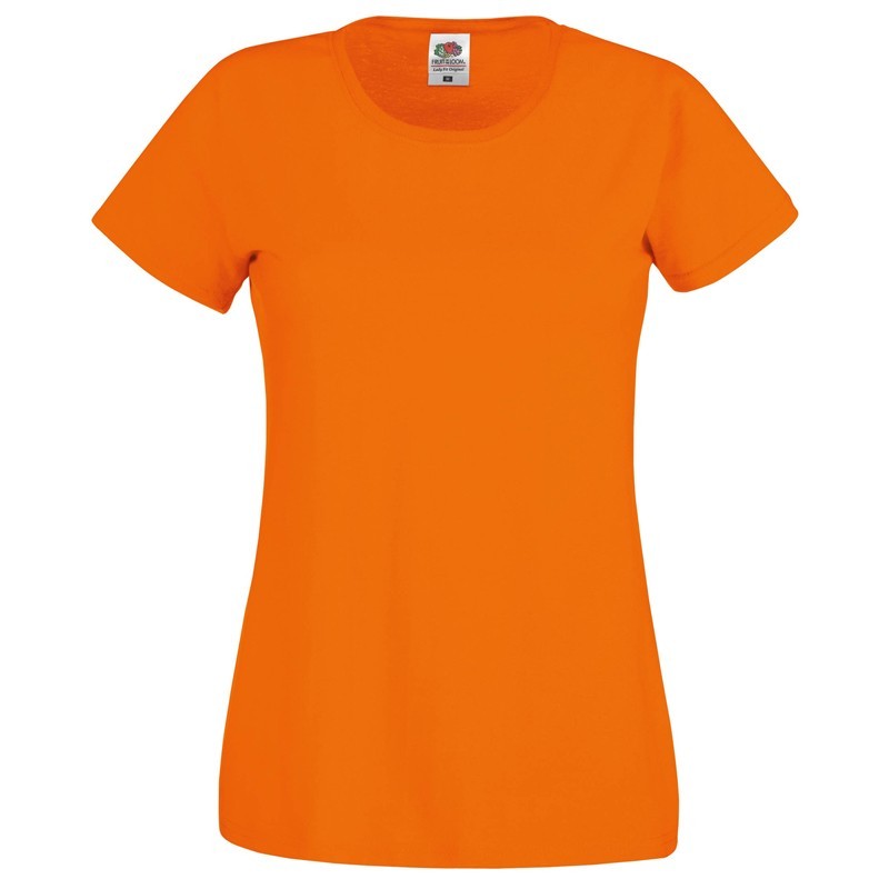 tee shirt femme orange