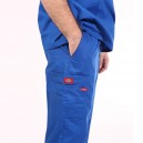 Pantalon médical ceinture élastique Dickies bleu royal homme femme pas cher promotion confortable infirmière aide soignant