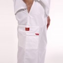 Pantalon médical ceinture élastique Dickies blanc homme femme mixte pas cher promotions confortable infirmières aide soignantes