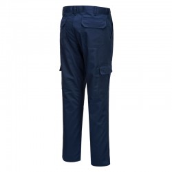 Pantalon de travail coupe ajustée slim bleu marine