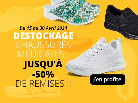DESTOCKAGE chaussures médicales : profitez jusqu'à -50% de remises sur www.manelli.fr !