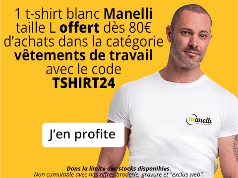 Un t-shirt blanc Manelli offert dès 80€ d'achats