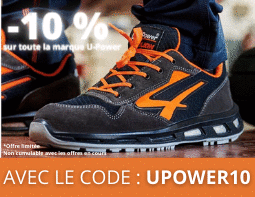 offre -10% sur chaussures upower