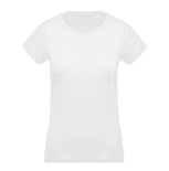 Tee-shirt Bio Femme / Col rond Blanc